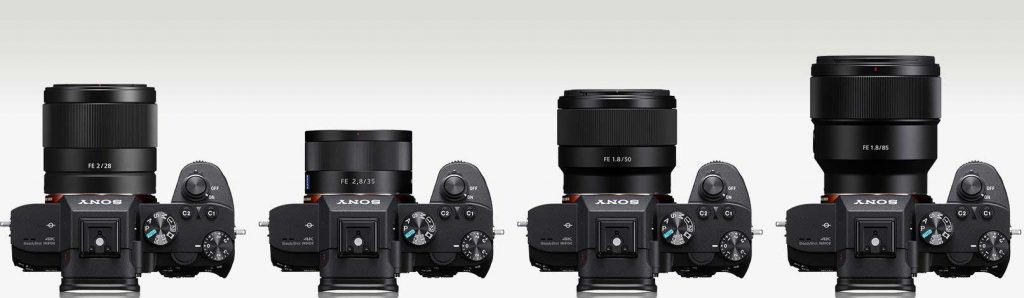 Smallest Sony FE mount full frame lenses