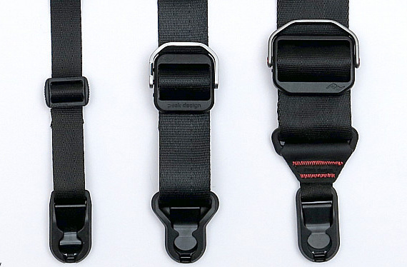 Peak Design Slide vs Slide Lite vs Leash widths