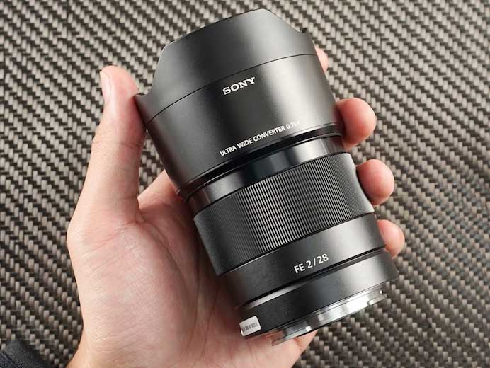 sony 28 f2 wide converter