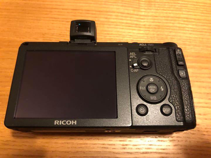 Ricoh GV-2 back of camera