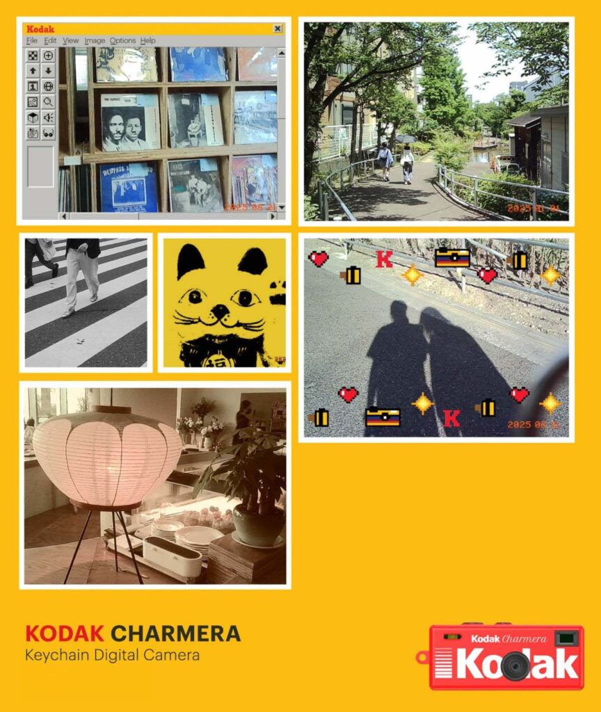 Samples of the Vintage Style Frames and Filters of the Kodak Charmera